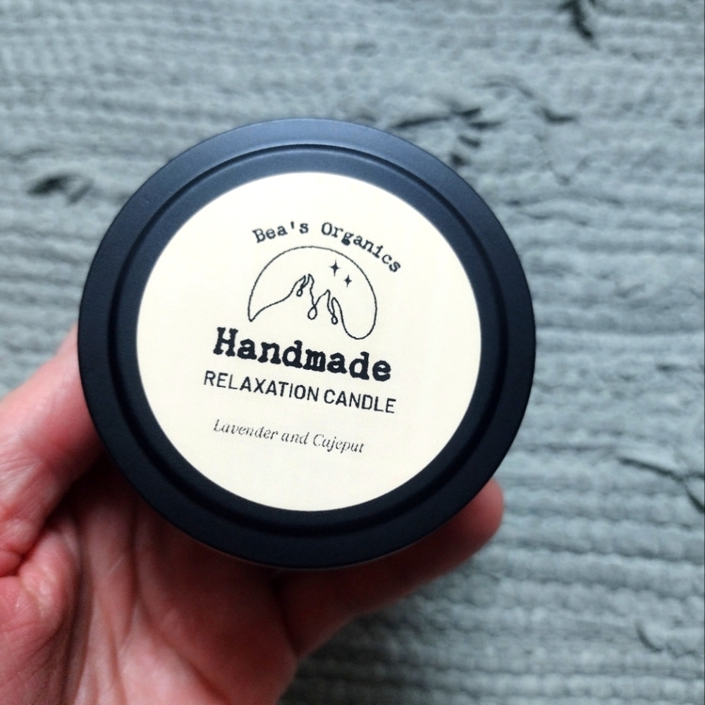 Stress and Anxiety Relief Candle with Lavender and Cajeput oils